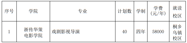 浙江傳媒學院2025年藝術(shù)類本科專業(yè)招生計劃