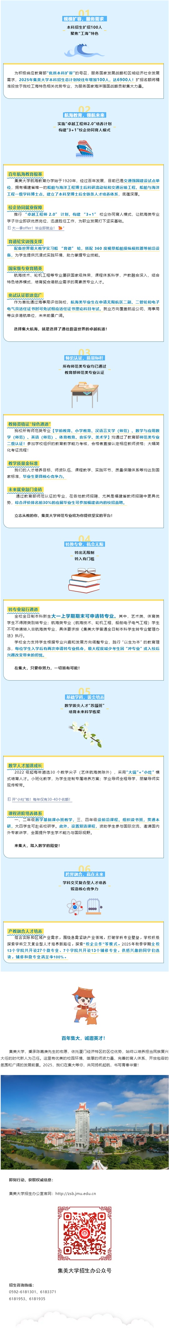 集美大學(xué)2025年本科招生亮點