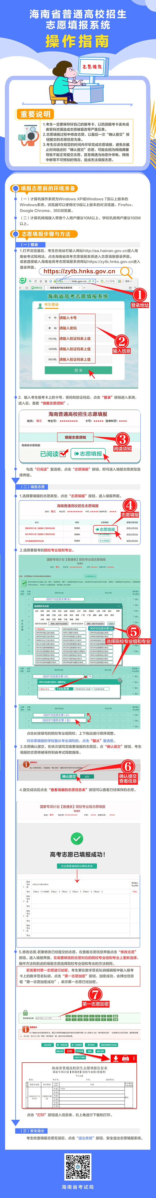 2025年海南省普通高考志愿填報(bào)須知